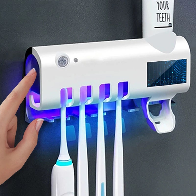 🔥Esterilizador de Cepillos con rayos UV, 3 en 1 🪥🦷💨🍃