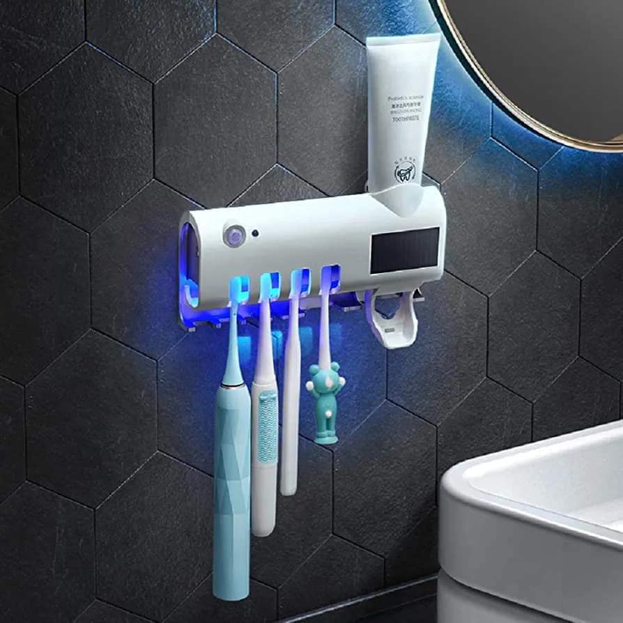 🔥Esterilizador de Cepillos con rayos UV, 3 en 1 🪥🦷💨🍃
